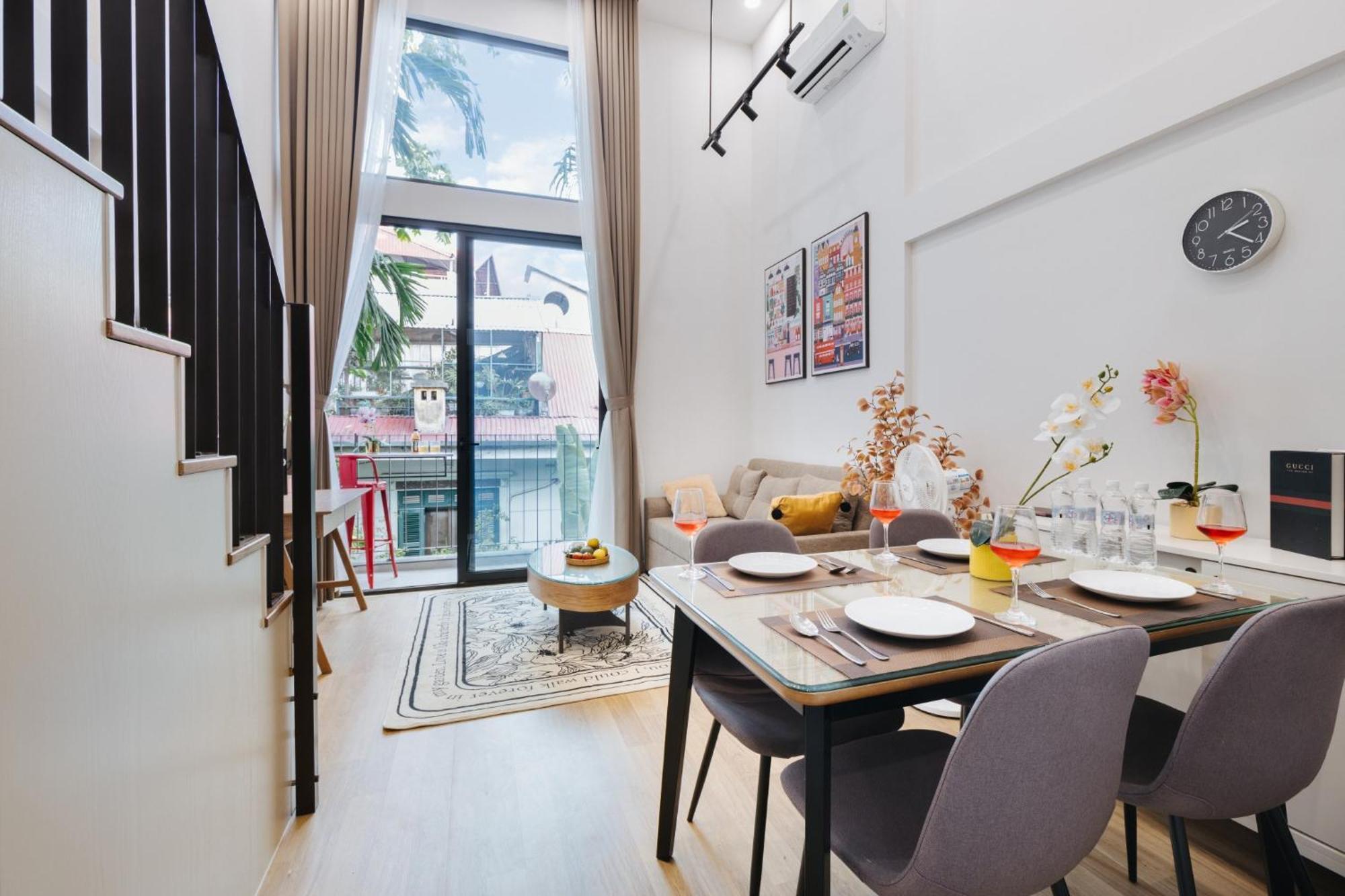 Margaery Boutique Apartment & Skyon9 Rooftop Bar Hanoi Kültér fotó